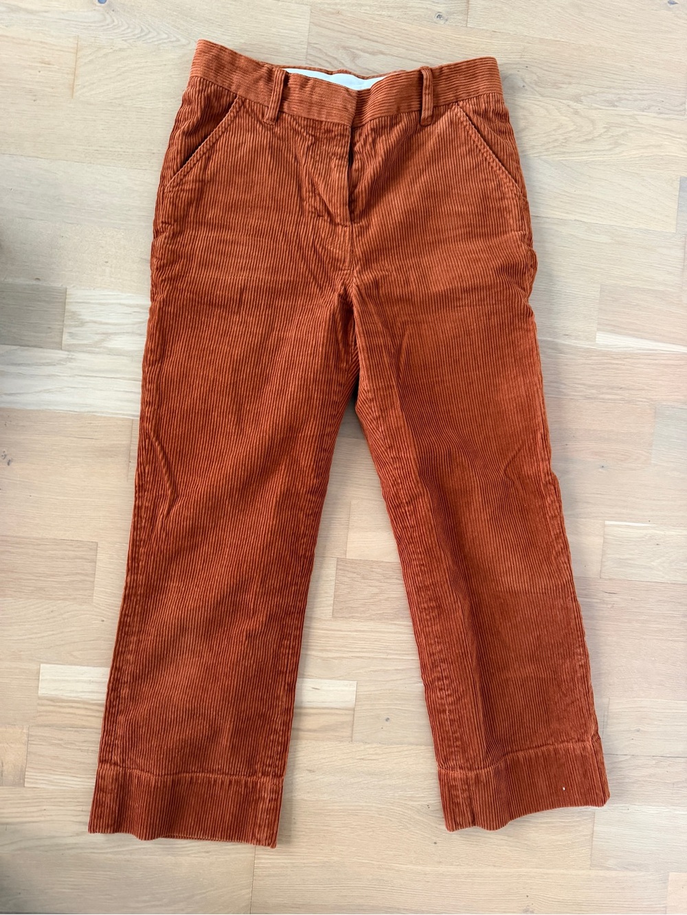 ARKET manchester pants Rust Corduroy Straight-Leg Pants